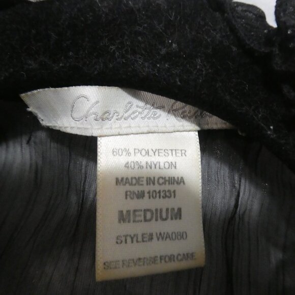 CHARLOTTE RUSSE | medium | Gothic Sheer Mesh Blouse | Ruffle V-Neck | Lace-Up - Picture 9 of 16